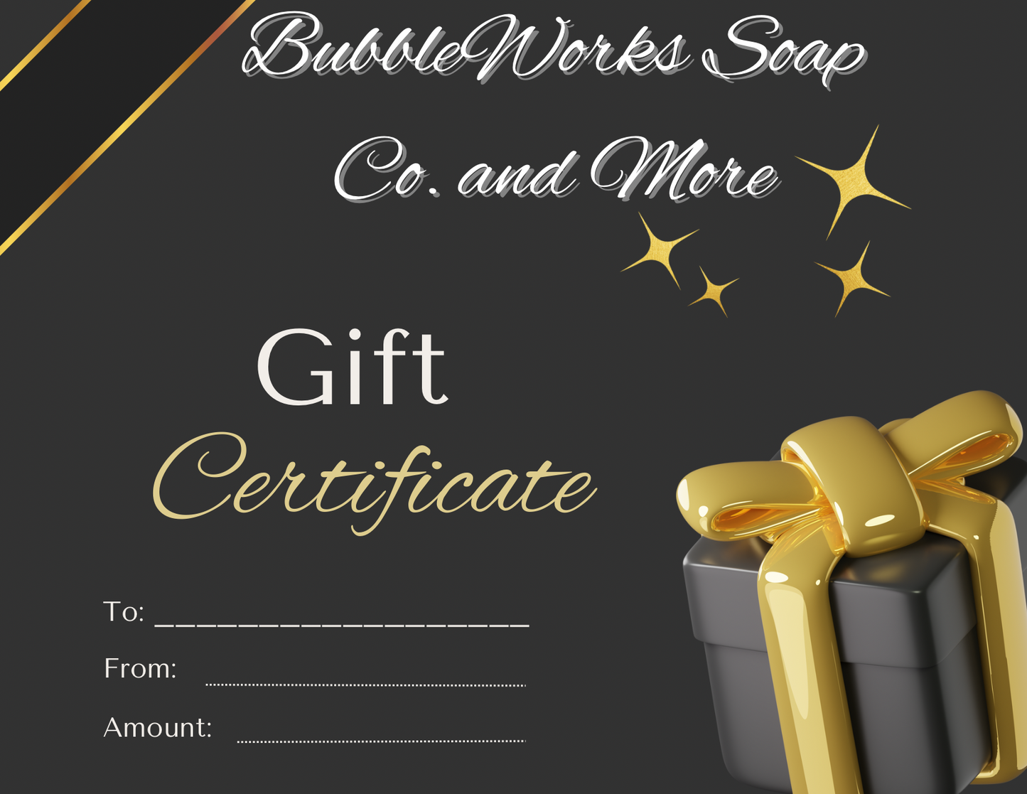 Bubble Works Soap and More Gift Card