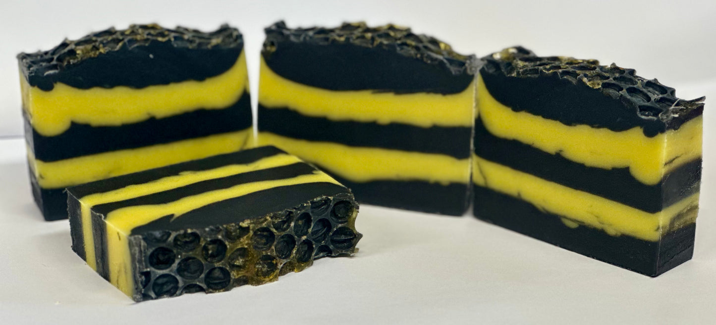 Honey & Beeswax Charcoal Soap Bar