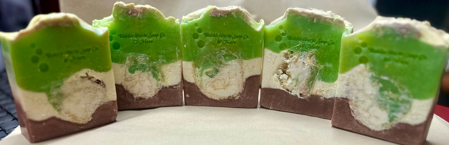 Coconut lime verbena Loofah Soap Bar